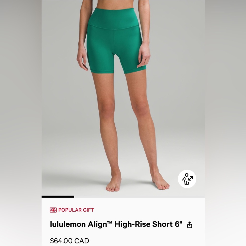 Lululemon align 6” Biker Shorts